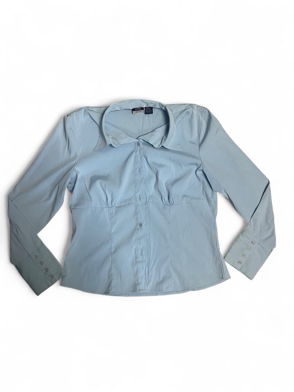 Men's Light Blue Long-Sleeve Dress Shirt - Classic Collar